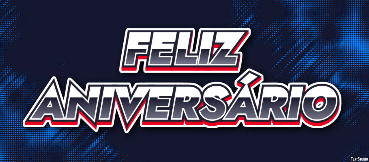 Feliz aniversário Efeito do texto