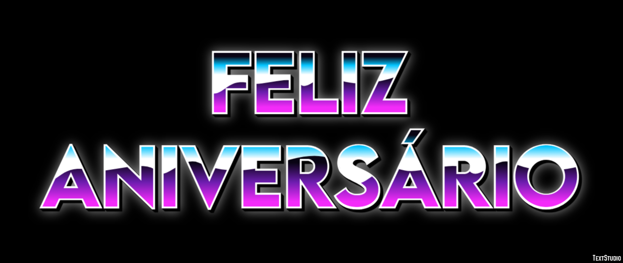 Feliz aniversário Efeito do texto