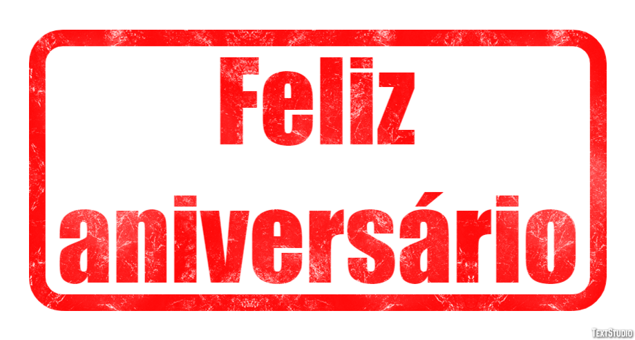 Feliz aniversário Efeito do texto