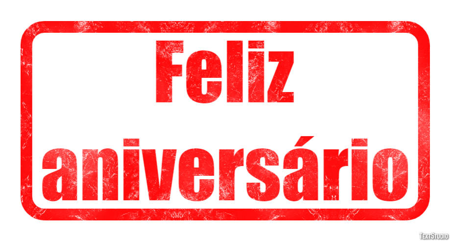 Feliz aniversário Efeito de texto