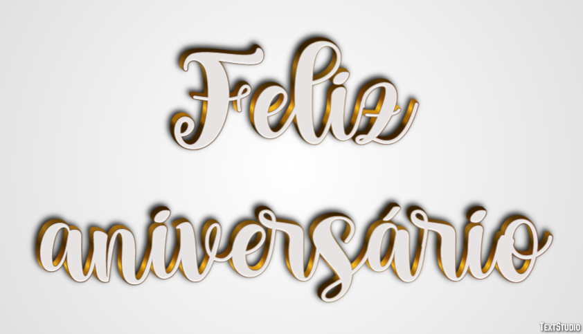 Feliz aniversário Efeito do texto