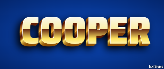 Cooper テキスト効果