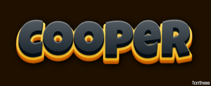 Cooper テキスト効果