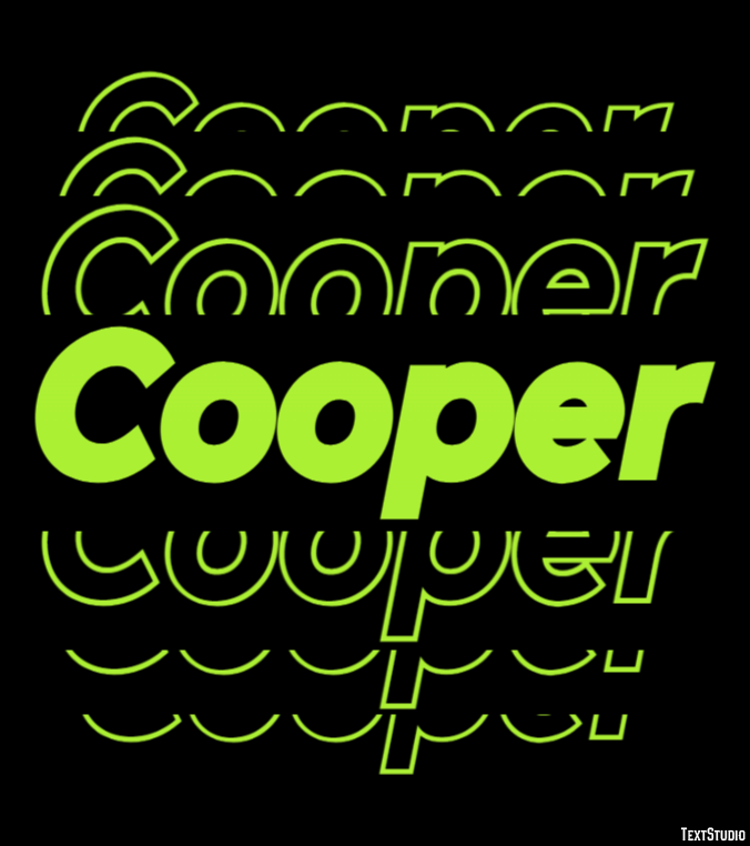 Cooper テキスト効果