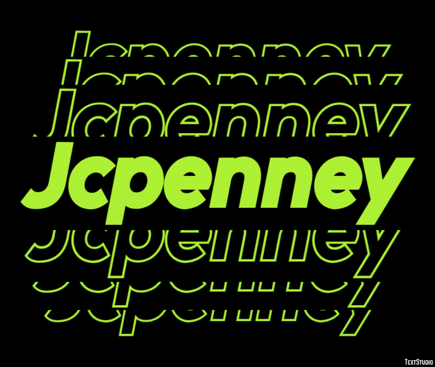 Jcpenney Effetto testo