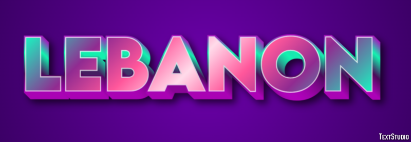 Lebanon Text Effect