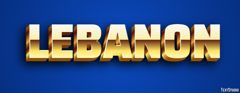 Lebanon Text Effect