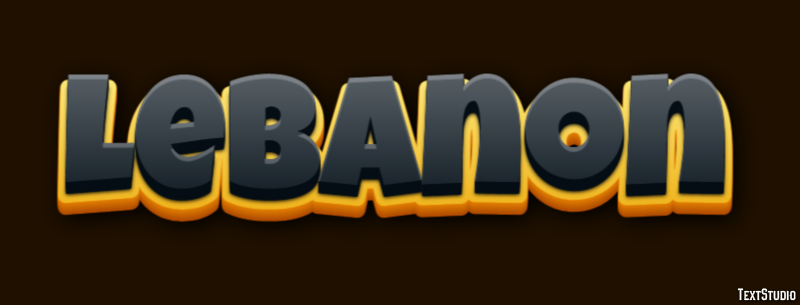 Lebanon Text Effect