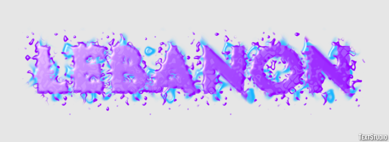 Lebanon Text Effect