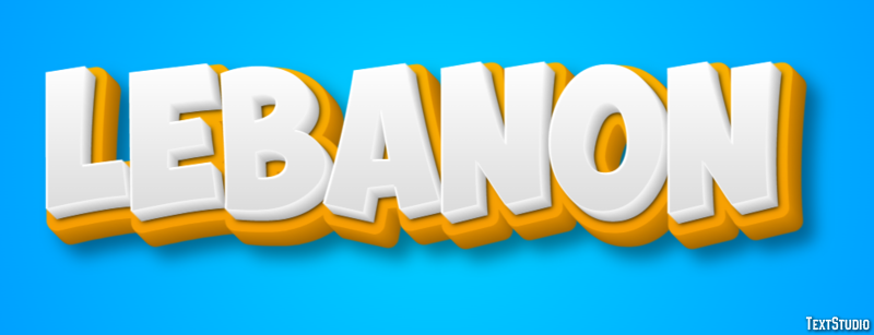 Lebanon Text Effect