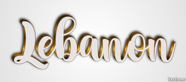 Lebanon Text Effect
