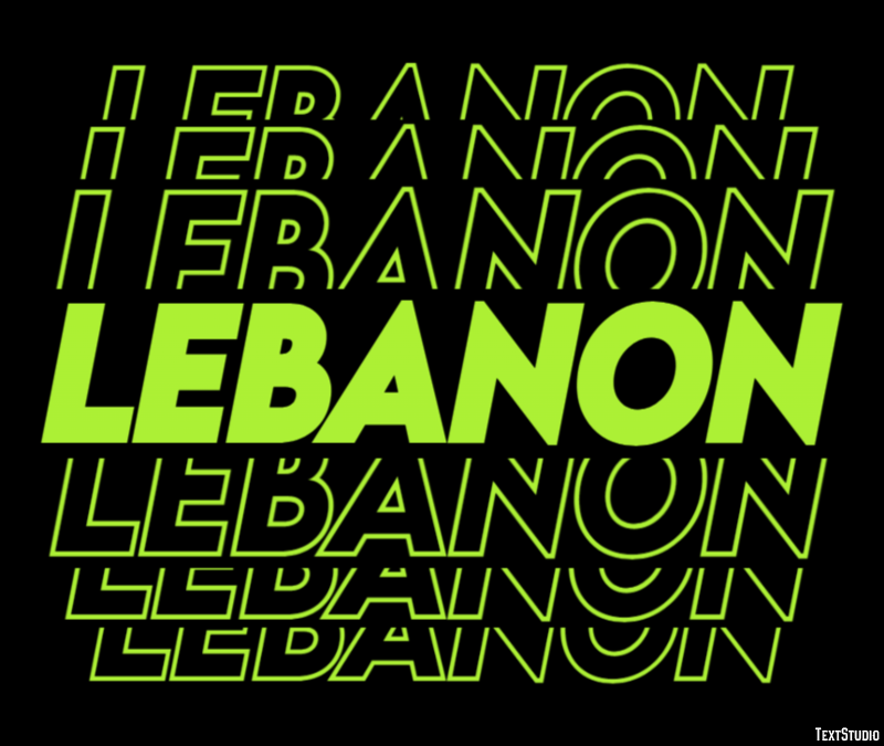 Lebanon Text Effect