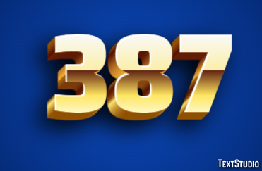 387 Text Effect