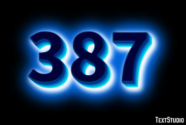 387 Text Effect
