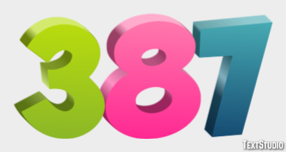 387 テキスト効果