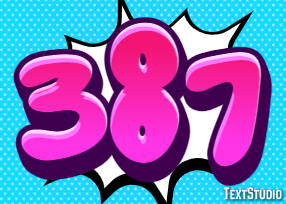 387 テキスト効果