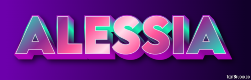 Alessia Text Effect