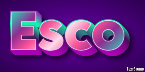 Esco Text effect