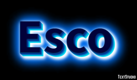 Esco Text effect