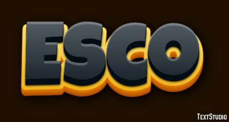 Esco Text effect
