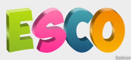 Esco Text effect