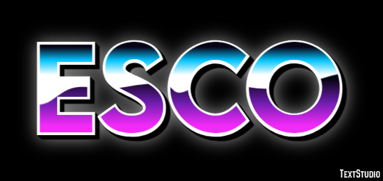 Esco Text effect