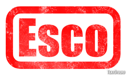 Esco Text effect