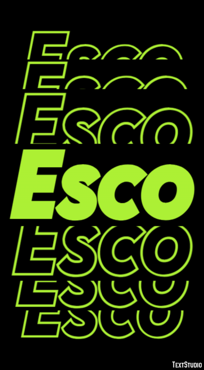 Esco Text effect