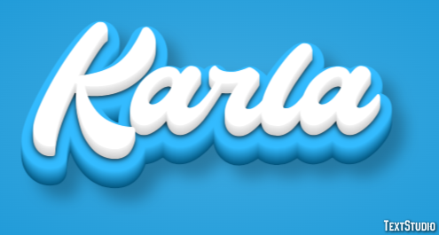 Karla Text Effect