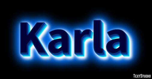Karla Text Effect