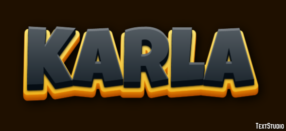 Karla Text effect