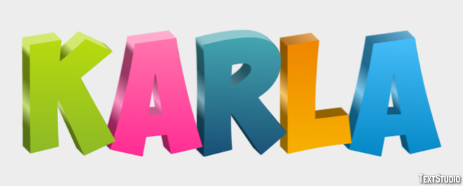 Karla Text Effect