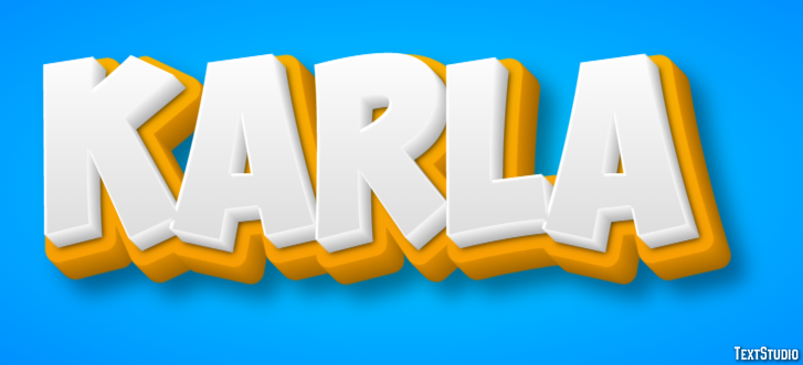 Karla Text effect