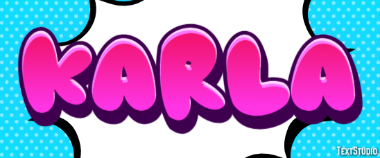 Karla Text effect