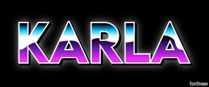 Karla Text effect