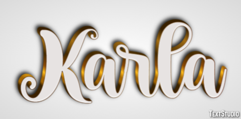 Karla Text effect