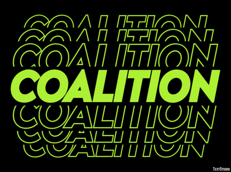 Coalition Text Effect