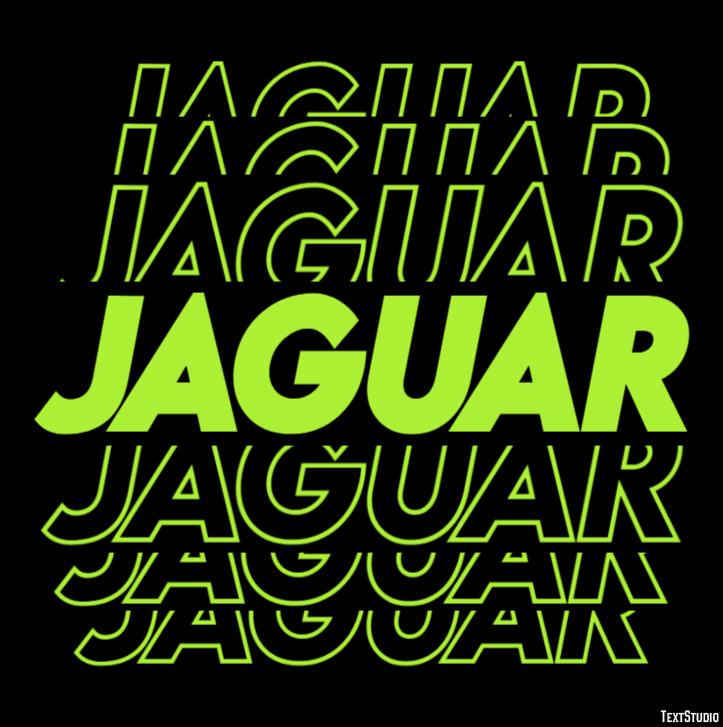 Jaguar Text Effect