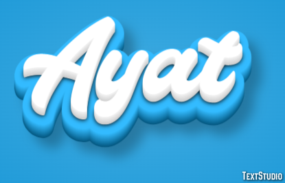 Ayat Эффект текста