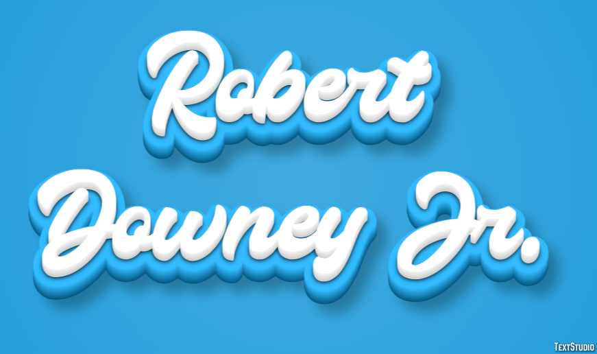 Robert Downey Jr. Efeito do texto