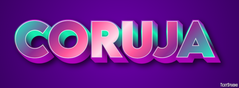 Coruja Tekst effect