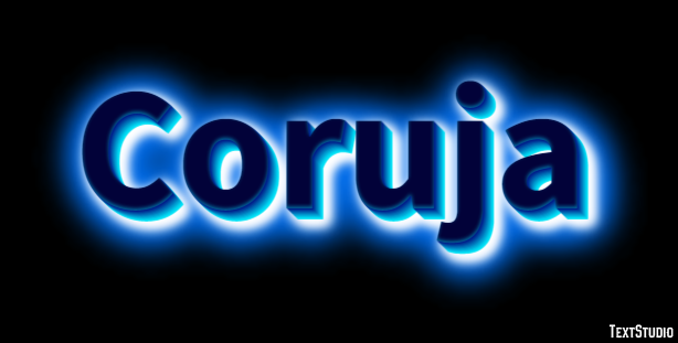 Coruja Efekt tekstowy