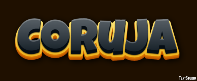 Coruja Tekst effect