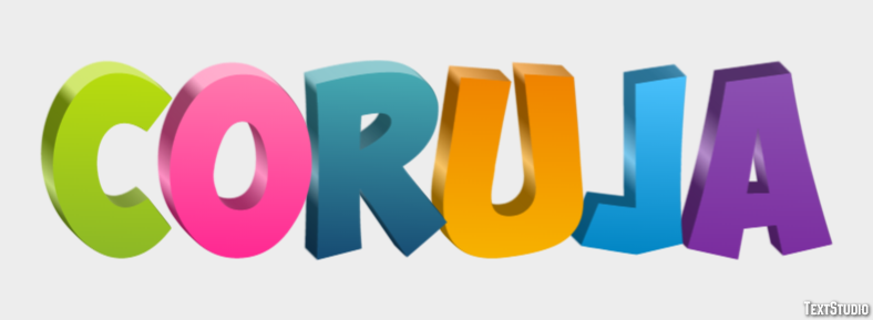 Coruja Efeito de texto