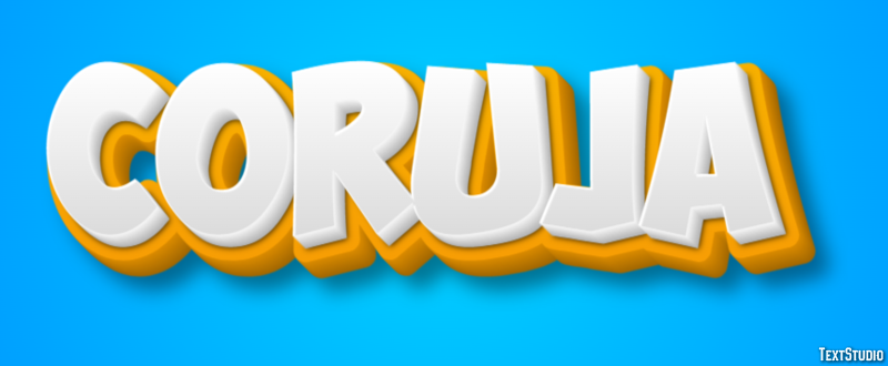 Coruja Tekst effect