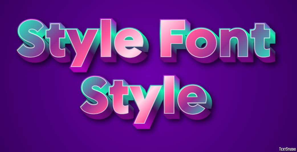 Style Font Style Text Effect