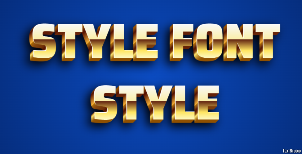 Style Font Style Text Effect