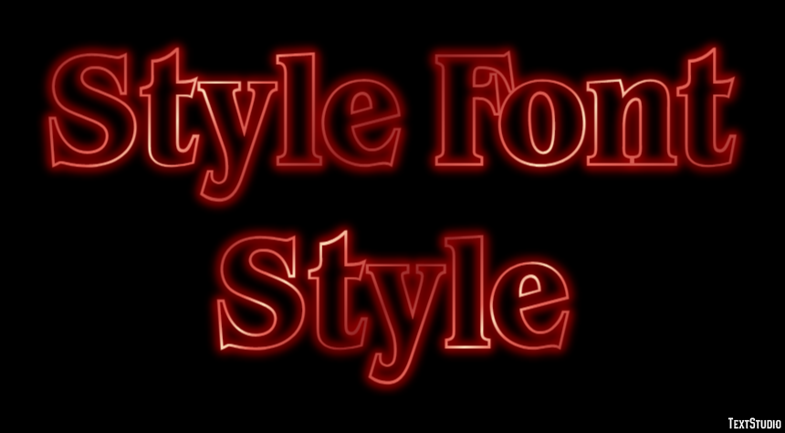 Style Font Style Text Effect