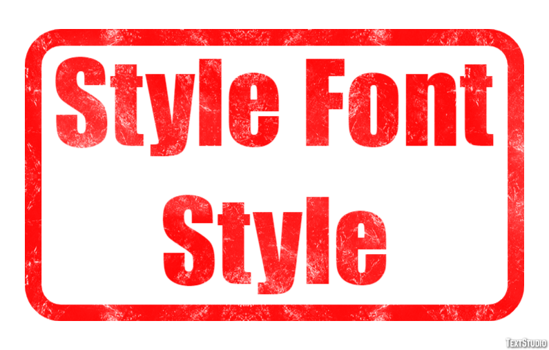 Style Font Style Efekt tekstowy
