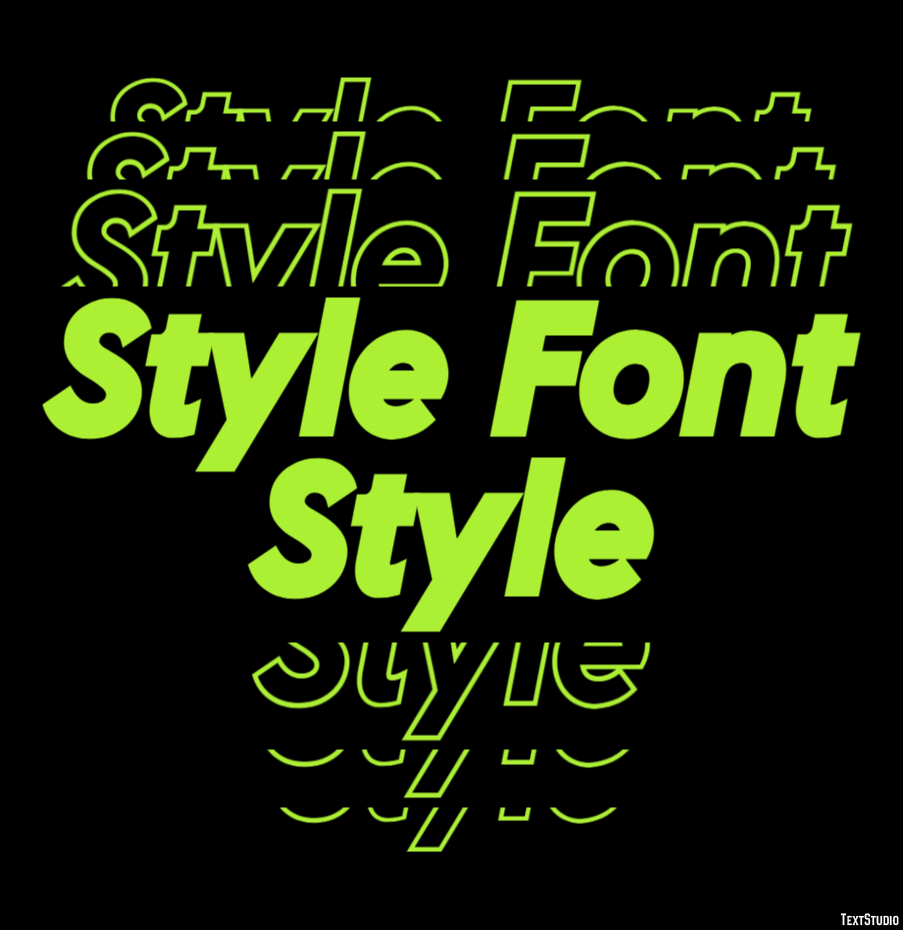 Style Font Style Text Effect